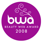 logo premio: BWA Beauty web Award 2008