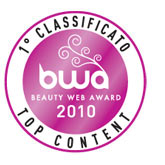 logo premio: BWA Beauty web Award 2010