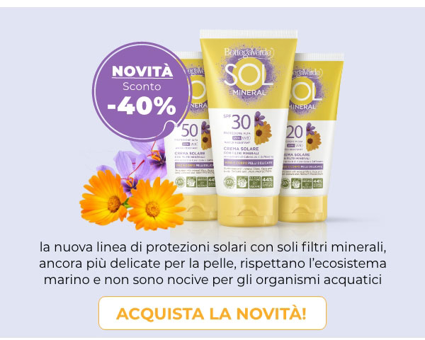 Sol mineral, la novità solari con sconti fino a 40%